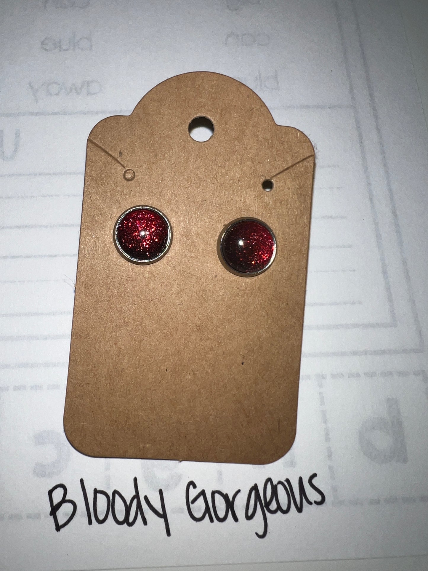 Repurposed Nail Polish Earrings