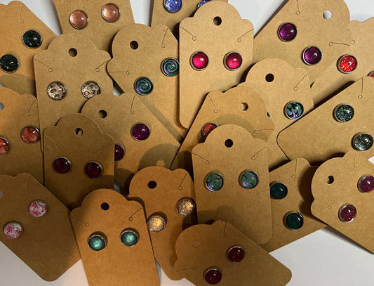 Repurposed Nail Polish Earrings